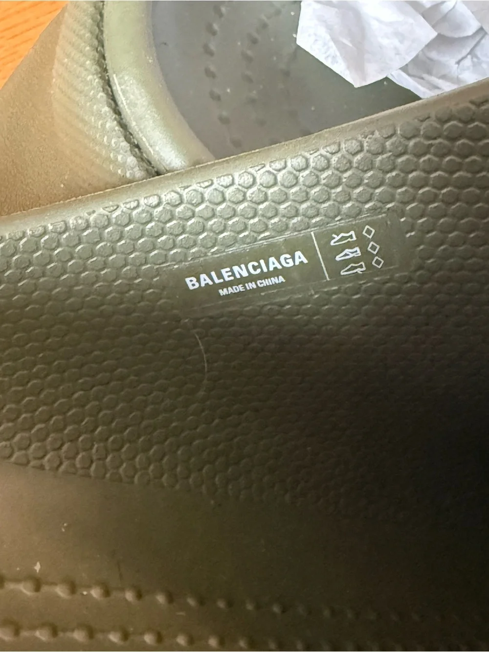 Balenciaga x Crocs collab Green Khaki Platforms size 44 men’s (US 10)